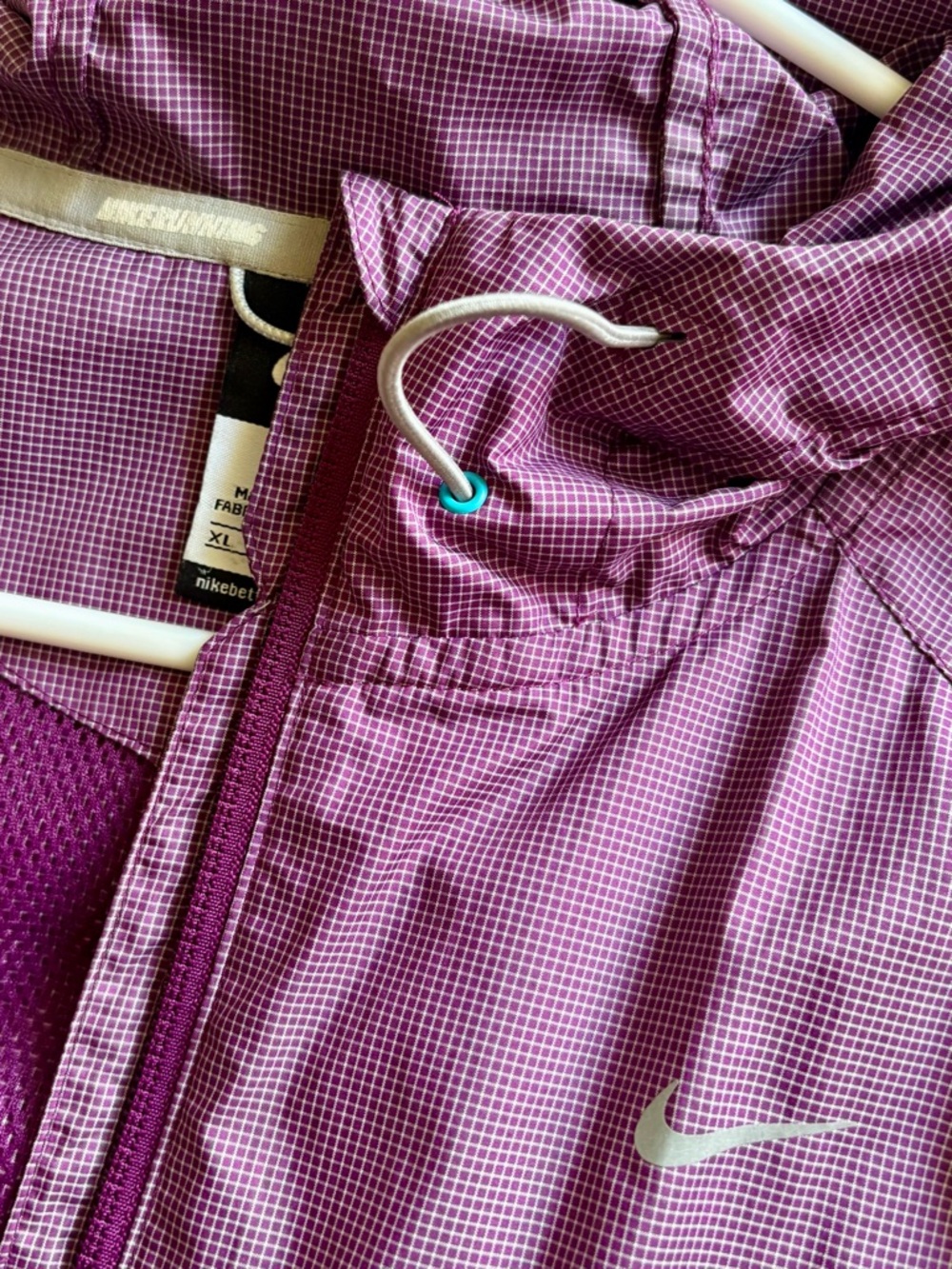 Nike Purple Hooded Windbreaker Jacket - Picture 4 of 5